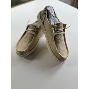 Hey Dude Womens Wendy Funk Coastal Woven Egret Ivory Women’s W11 New